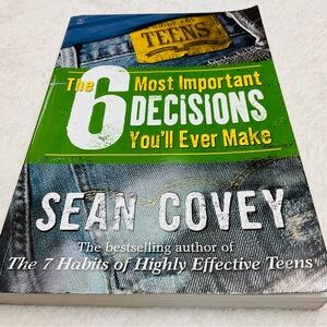 🌼4/$10🌼 The 6 Most Important Decisions You'll Ever Make by Sean Covey Teen Book